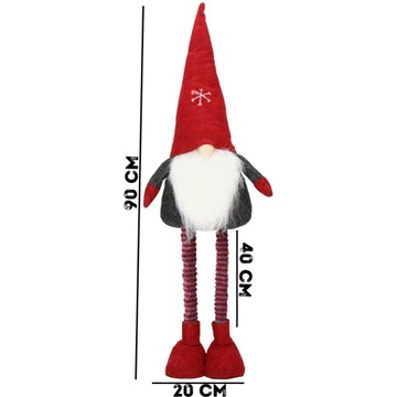 РОЖДЕСТВЕНСКИЙ гном эльф ДЕД МОРОЗ НА РОЖДЕСТВЕНСКИЙ ТЕЛЕСКОПИЧЕСКИЙ СТОЯЩИЙ 50 - 90 СМ