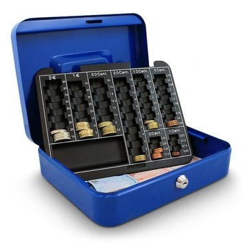 Синяя транспортная монетница для банкнот