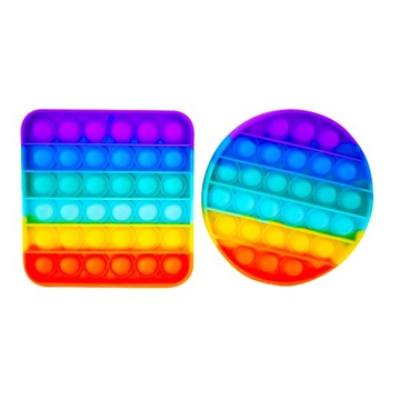 Круглый Push Pop Bubble Rainbow CE Safe