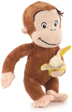 Ciekawski George maskotka pluszak małpka z bananem 29 cm oryginalny