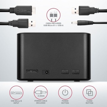 Док-станция ADSA-D25 MINI USB 3.2 Gen 1 -''