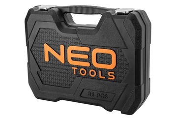 NEO Tools Торцовые ключи 1/4, 1/2, 86 шт. Кейс для набора инструментов 10-060