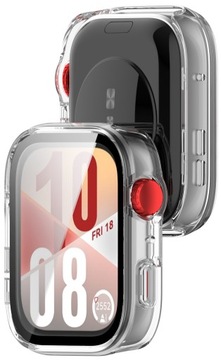ETUI OCHRONNE CASE + SZKŁO HARTOWANE 2W1 DO HUAWEI WATCH FIT 4 | BEZBARWNE