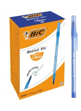 DŁUGOPIS BIC ROUND STIC SIMPLY NIEBIESKI KLASYCZNY UNIWERSALNY