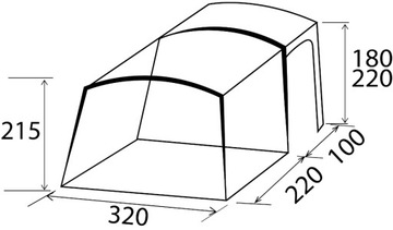 НАДУВНАЯ ПАЛАТКА VESTHORE DRIVE AWAY BRUNNER TRAILS LC 180-220 см