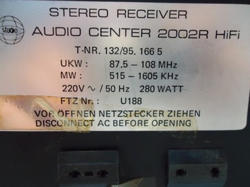 AMPLITUNER STUDIO AC 2002 R