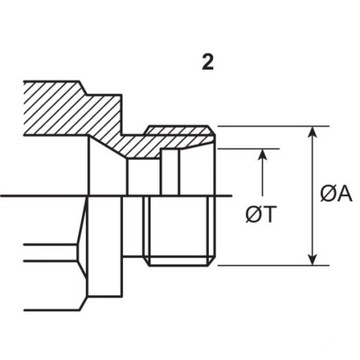 Szybkozłącze gniazdo hydrauliczne MF M18x1,5 AG 3C