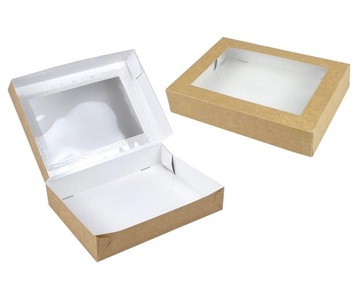 ДЕКОРАТИВНАЯ ПОДАРОЧНАЯ КОРОБКА С ОКНОМ 26x19x5