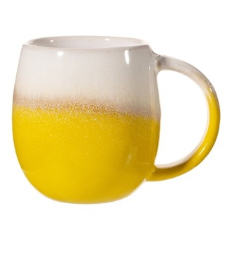 Kubek szkliwiony żółty 250 ml PREZENT