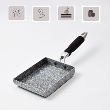 Japoński omlet prostokąt patelnia non-stick Tamago