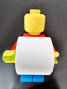 LEGO MAN Розовый синий держатель для туалетной бумаги
