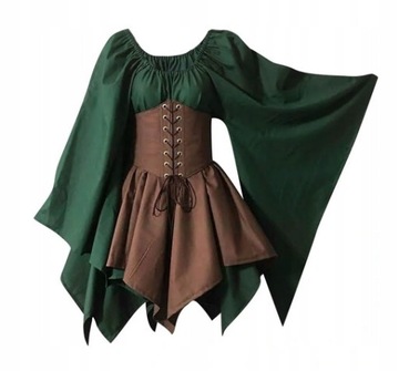 Halloween Sukienka Goth Lolita Średniowieczna Cos