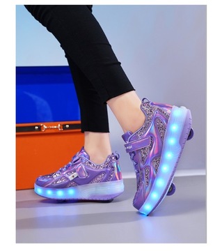 Роликовые коньки Heelys, невидимые туфли для девочек на колесах