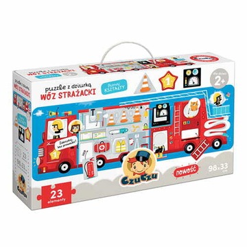 Czuczu Puzzle z dziurką Wóz strażacki