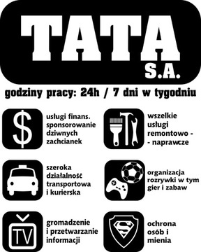 KOSZULKA T-SHIRT PREZENT DZIEŃ OJCA TATY TATA S.A.