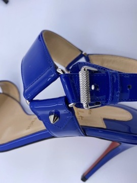 Szpilki sandały Sova 85 Electric Blue LOUBOUTIN