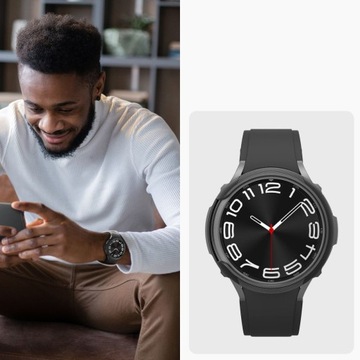 ЧЕХОЛ SPIGEN ДЛЯ GALAXY WATCH 6 CLASSIC 47MM + СТЕКЛО