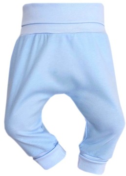 PÓŁŚPIOCHY BEZ STÓP SPODNIE BAGGY 68 BABY BLUE /31