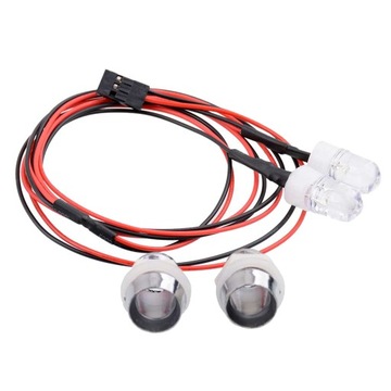 2 sztuki RC LED z abażurem Lampki 1/12 Modeli Do