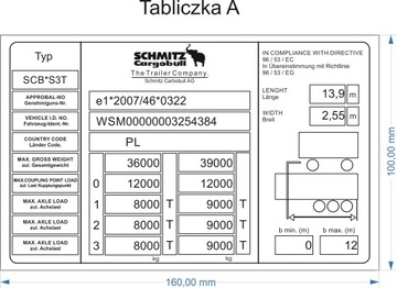 Tabliczka znamionowa replika odtworzenie KAMPER PRZYCZEPA KEMPINGOWA