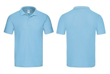 KOSZULKA Polo ORIGINAL Fruit of The Loom sky XL