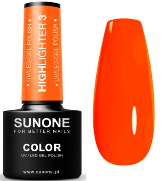 SUNONE LAKIER HYBRYDOWY UV/LED NEON Highlighter 3