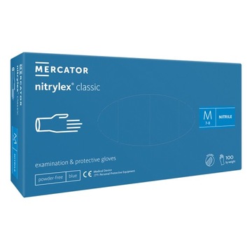 MERCATOR NITRYLEX Rękawiczki nitrylowe blue M