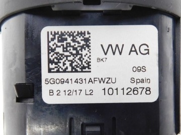 PŘEPÍNAČ SVĚTEL 5G0941431AF - VW TAIGO POLO V GOLF VII TIGUAN KAROQ