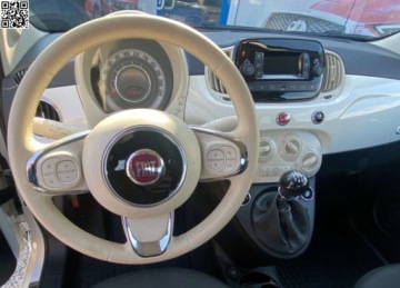 Fiat 500 II CC Seria 4 1.0 mHEV 70KM 2023 Fiat 500 Hybrid -Cabrio -Salon PL-Serwisowany w ASO-Dolcevita Hybryda 69KM, zdjęcie 7