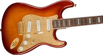 SQUIER 40-ЛЕТИЕ STRATOCASTER GOLD LF SSB