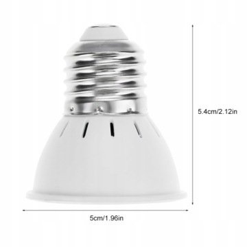 ЛАМПОЧКА ДЛЯ РОСТА РАСТЕНИЙ E27 72 LED 5W 280 лм