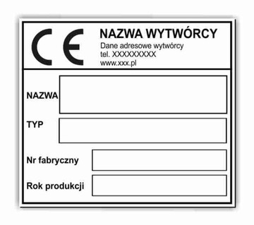 ТАБЛИЧКА шильдики 8х7 20 шт.