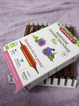 Super Diet КРАСИВАЯ И ЧИСТАЯ КОЖА Анютины глазки, лопух, 20 х 15 мл