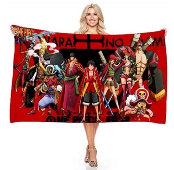 RĘCZNIK PLAŻOWY Z ANIME ONE PIECE 140x180cm