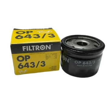 Filtr oleju FILTRON OP643/3 RENAULT NISSAN ALFA