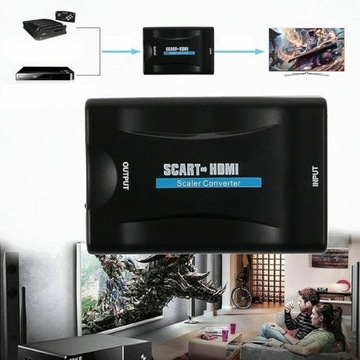 Конвертер HDMI в Scart с источником питания PAL NTSC3.58. NTSC4 43 СЕКАМ