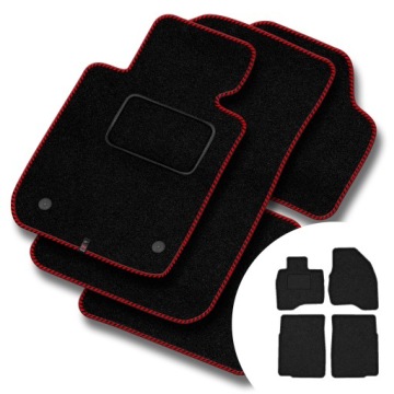 Velurové koberce Streak pro Ford Explorer V 2010-2019, délka koberce