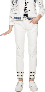 Desigual damskie spodnie jeans 24 obwód pas: 70 cm