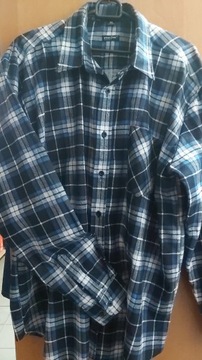 Koszula, robocza, flanelowa, XXXL, niebieska, Reis