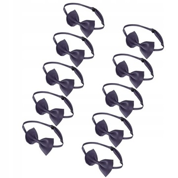 10 шт. Детские галстуки-бабочки для мальчиков и девочек на свадьбу и выпускной, галстуки-бабочки темно-синего цвета.
