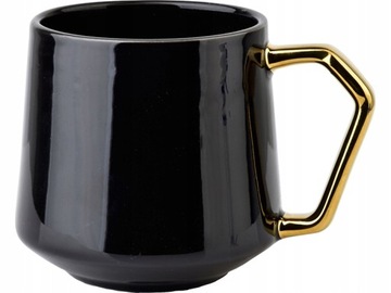 ELISABETH BLACK KUBEK 380 ML CZARNO- ZŁOTY