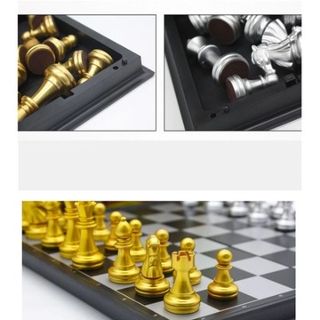 ЭКСКЛЮЗИВНЫЕ МАГНИТНЫЕ ШАХМАТЫ, ЗОЛОТОЙ И СЕРЕБРЯНЫЙ ПОДАРОК ​​ЭЛЕГАНТНЫЙ ТУРНИР