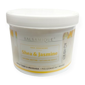 BALSAMIQUE NATURALNE MASŁO SHEA JASMINE PRZECIWZMARSZCZKOWE DZIAŁANIE 450g