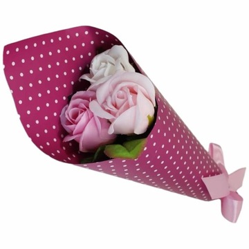 Букет мыльных роз, ароматные мыльные цветы, 37 см, ПОДАРОК ​​на ЖЕНСКИЙ ДЕНЬ