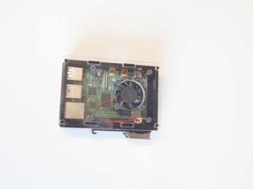 Корпус для Raspberry Pi модели 4B, DIN-рейка-2 версия 2 плюс вентилятор