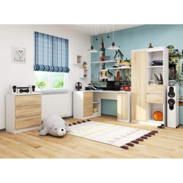 Игровой стол Sonoma белый угловой, 155 см