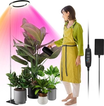 LAMPA DO UPRAWY ROŚLIN GROW LAMP STOJĄCA 160 DIOD LED