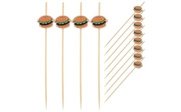 ДЕКОРАТИВНЫЕ ТОТПИКСЫ ДЛЯ ГАМБУРГЕРОВ 24 ШТ.