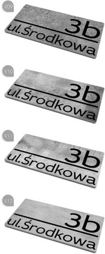 Большая адресная табличка, табличка с номером дома, УЗОРЫ