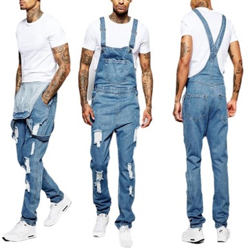 JEANSY SLIM STRAIGHT SPODNIE ROBOCZE OGRODNICZKI,S